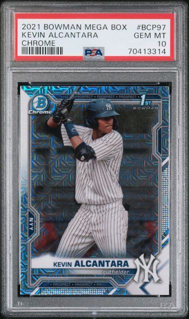2021 Bowman Mega Box Refractor #BCP97 Kevin Alcantara front