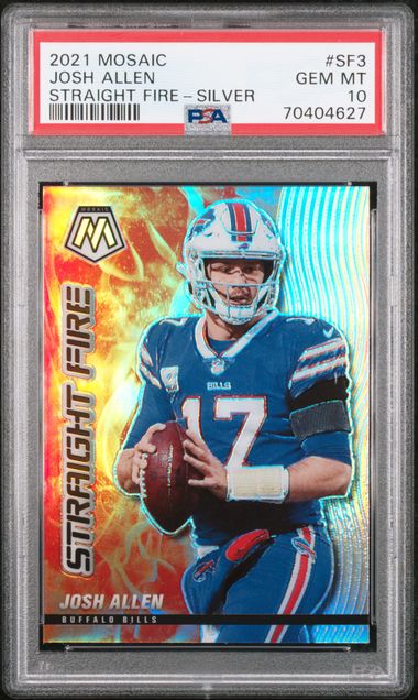 2020 Panini Mosaic Josh Allen Silver Mosaic Got Game Card #GG23