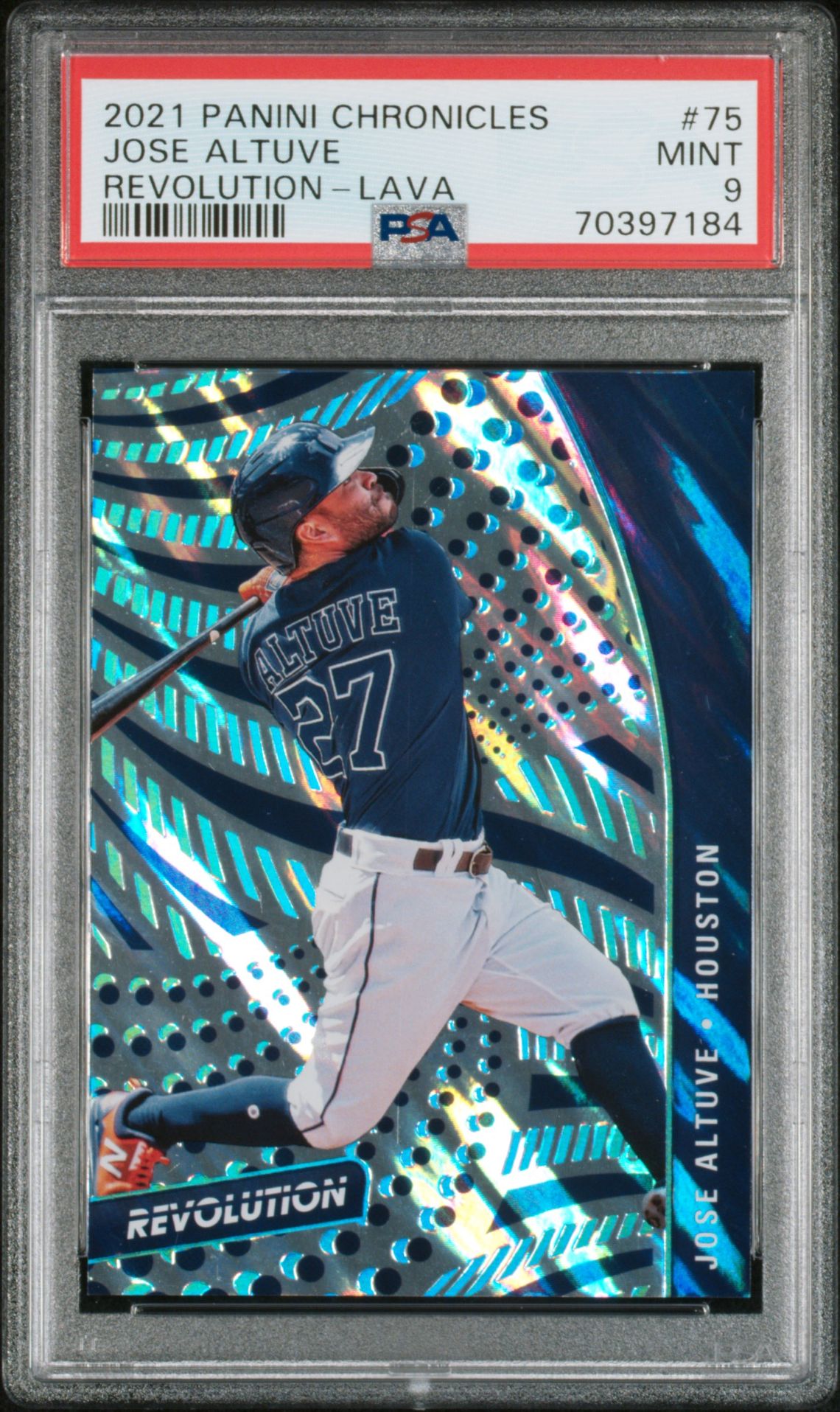 2021 Panini Chronicles Lava #75 Jose Altuve front