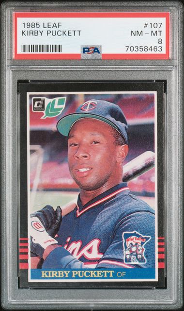 1985 Leaf LEAF #107 Kirby Puckett front