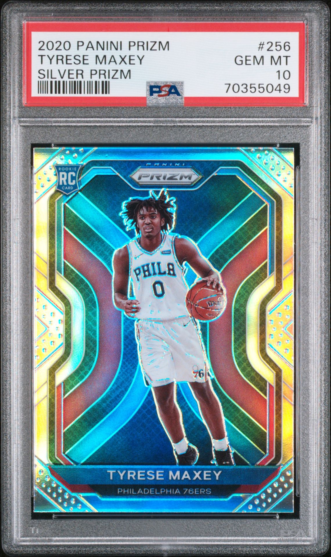 2020 Panini PANINI PRIZM SILVER PRIZM #256 Tyrese Maxey front