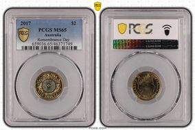 2017 $2 Remembrance Day Colorized MS65