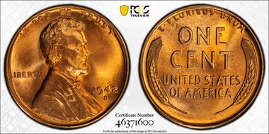 1942-D/D 1C RPM, FS-502 MS67RD