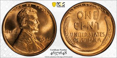 1941-D 1C MS67RD
