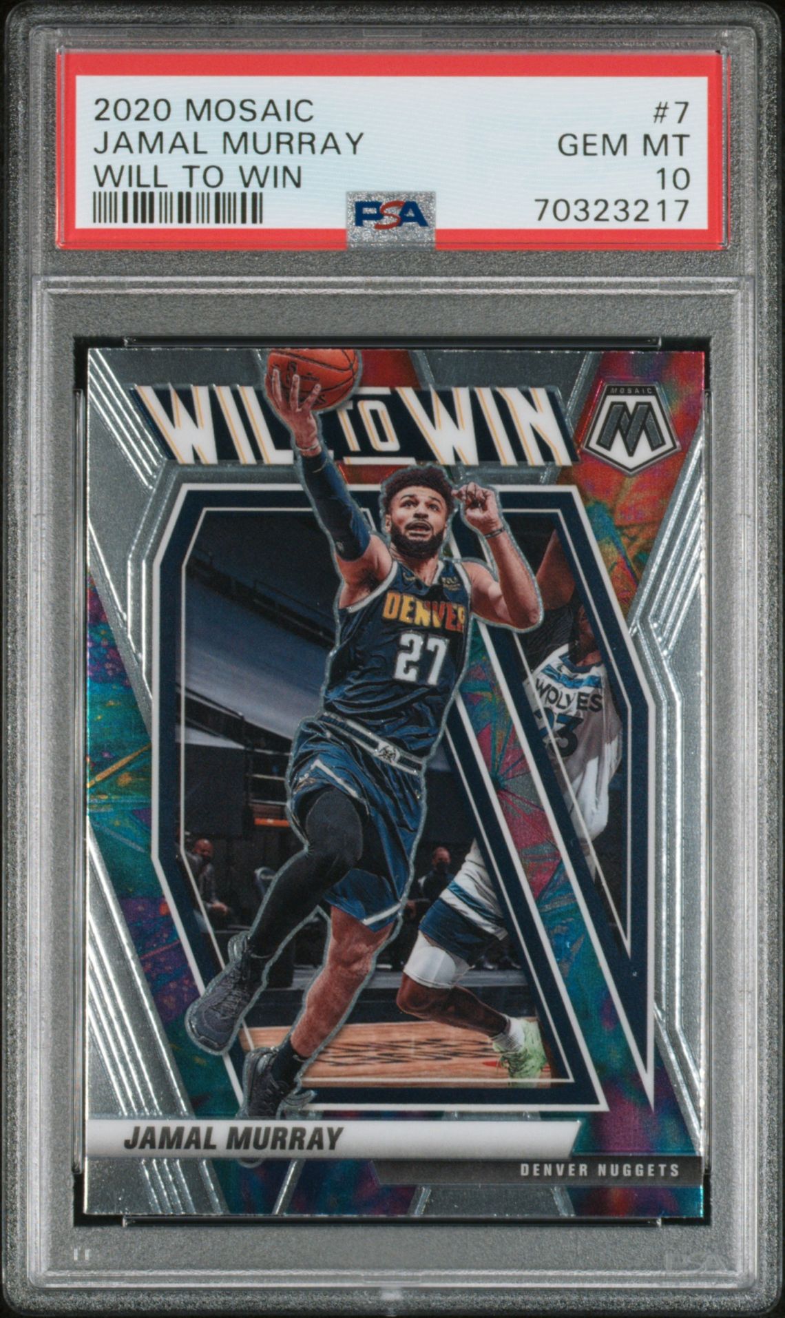 2020 Panini Panini Mosaic Will To Win #7 Jamal Murray front