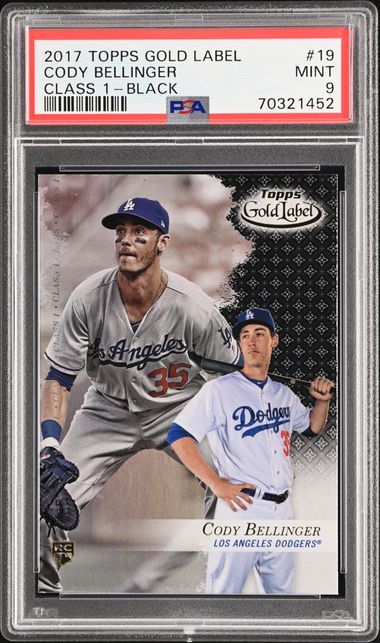 Topps Black Cody Bellinger front