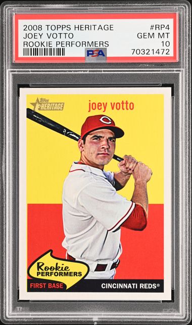 Official 2008 Topps Baseball Rookie Card Joey Votto Cincinnati