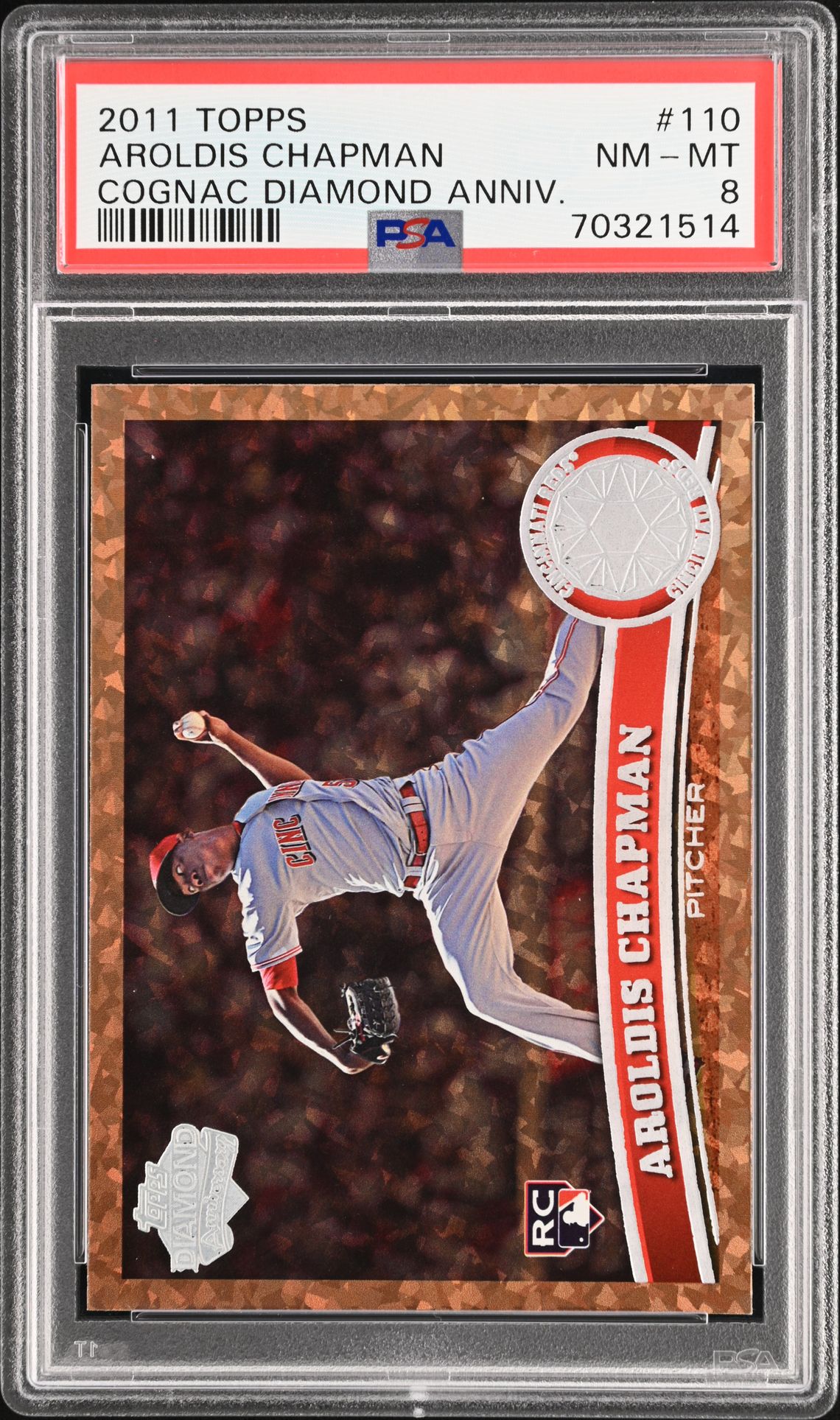 2011 Topps TOPPS COGNAC DIAMOND ANNIV. #110 Aroldis Chapman front