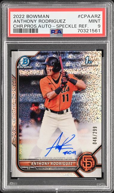 2022 Bowman Chrome Prospect Autographs Speckle Refractor #CPAARZ