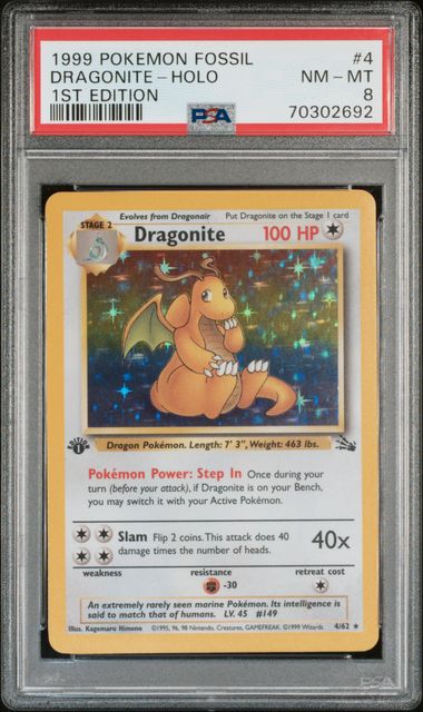 Pokemon 1st Edition cheapest Dragonite Holo