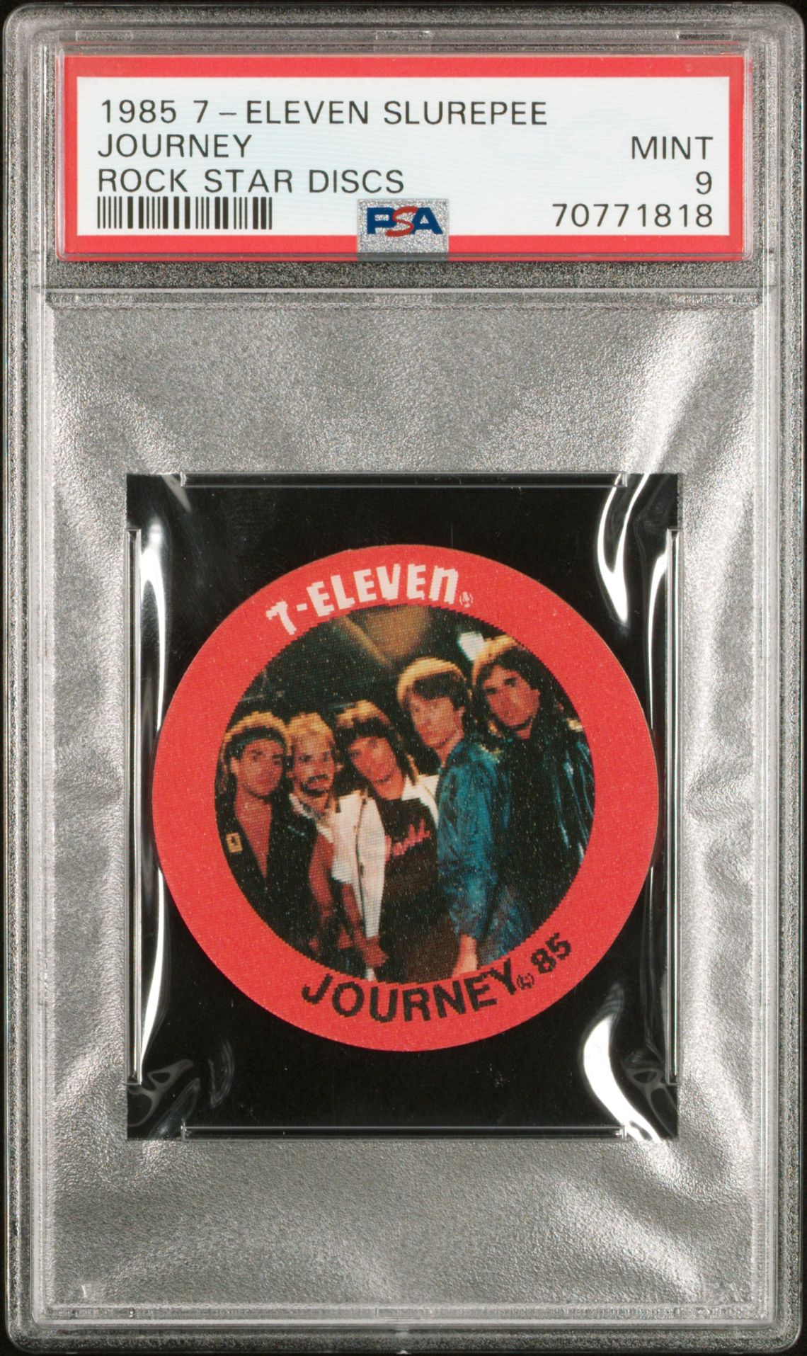 1985 7-ELEVEN SLUREPEE ROCK STAR DISCS Journey front