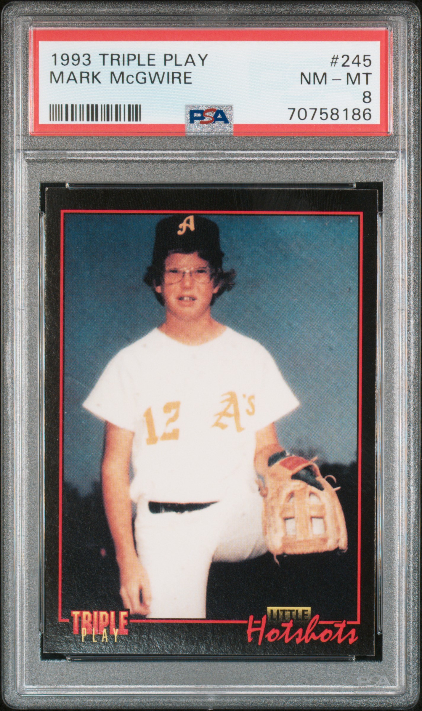 1993 Donruss Triple Play Mark Mcgwire #245 Nm-Mt 8 front