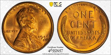 1946-S/D 1C OMM, FS-511 MS66RD