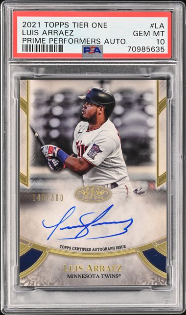 2021 Topps Tier One Prime Performers Autographs #LA Luis Arraez