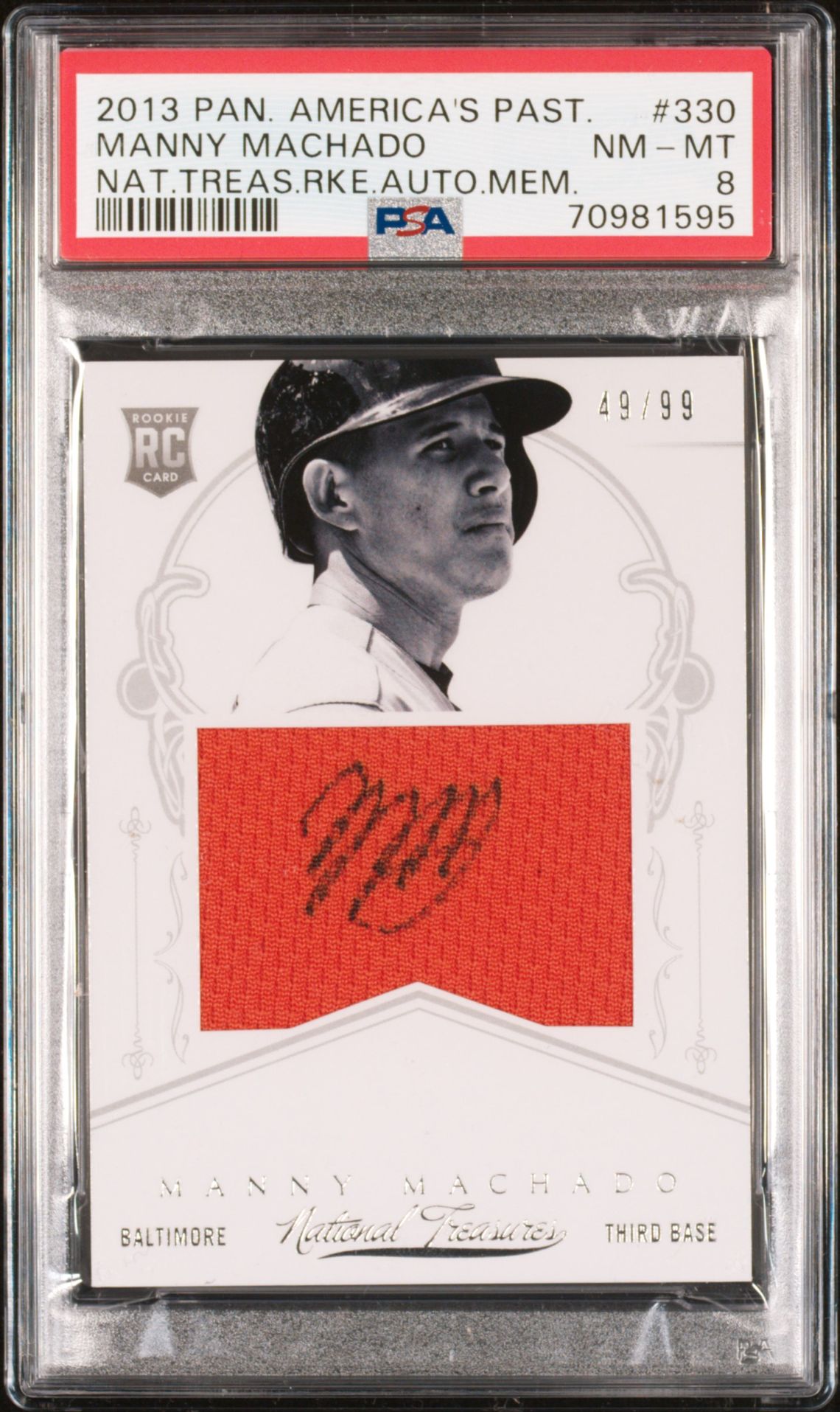 2013 Panini #330 Manny Machado front