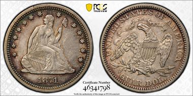 1871 25C XF40