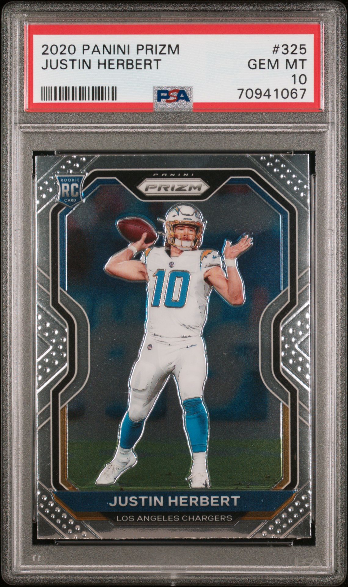 2020 Panini PANINI PRIZM #325 Justin Herbert front