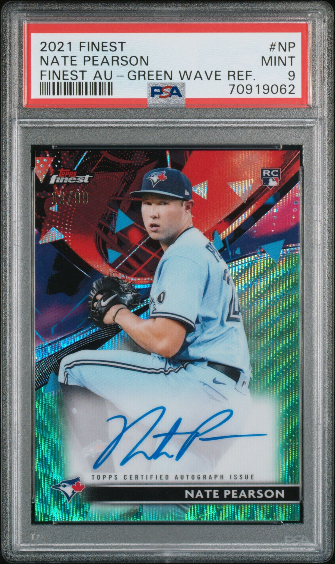 2021 Topps TOPPS FINEST FINEST AUTOGRAPHS Refractor #NP Nate Pearson front