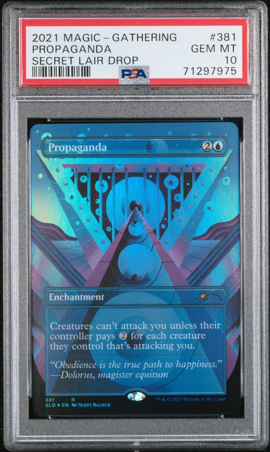 2021 MTG MAGIC THE GATHERING SECRET LAIR DROP HEADS I WIN, TAILS YOU LOSE-FL #381 Propaganda front