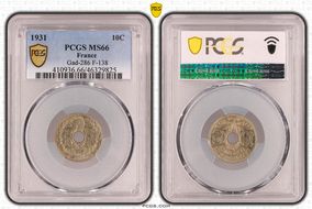 1931 10C Gad-286 F-138 MS66