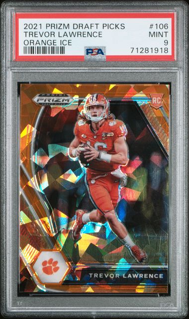 2021 Panini Prizm Orange #106 Trevor Lawrence front