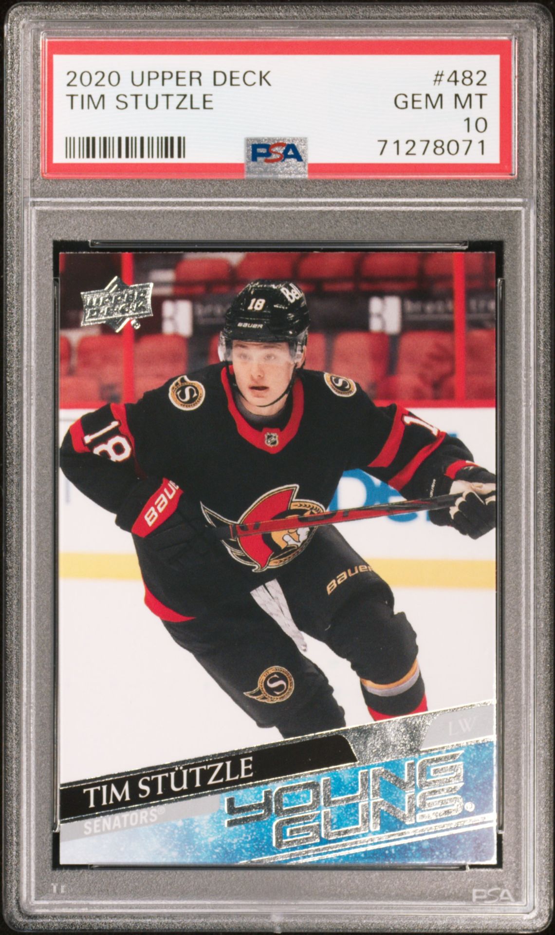 2020 Upper Deck UPPER DECK #482 Tim Stutzle front