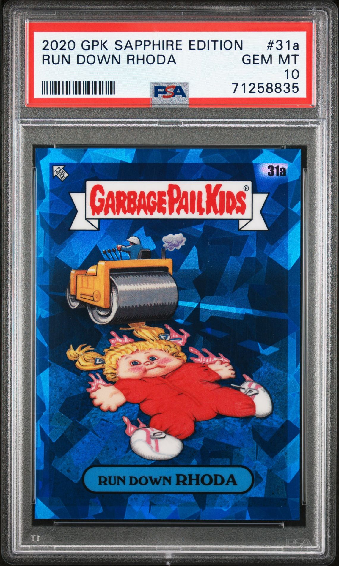 2020 Topps GARBAGE PAIL KIDS SAPPHIRE EDITION #31A Run Down Rhoda front