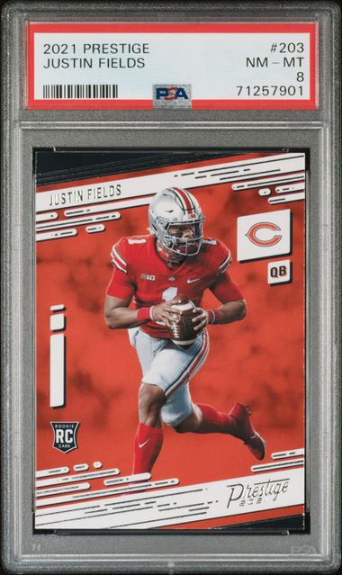 2021 Panini Absolute Justin Fields Rookie Card