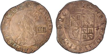 (1660-62) 4D S-3324 Third Issue AU55