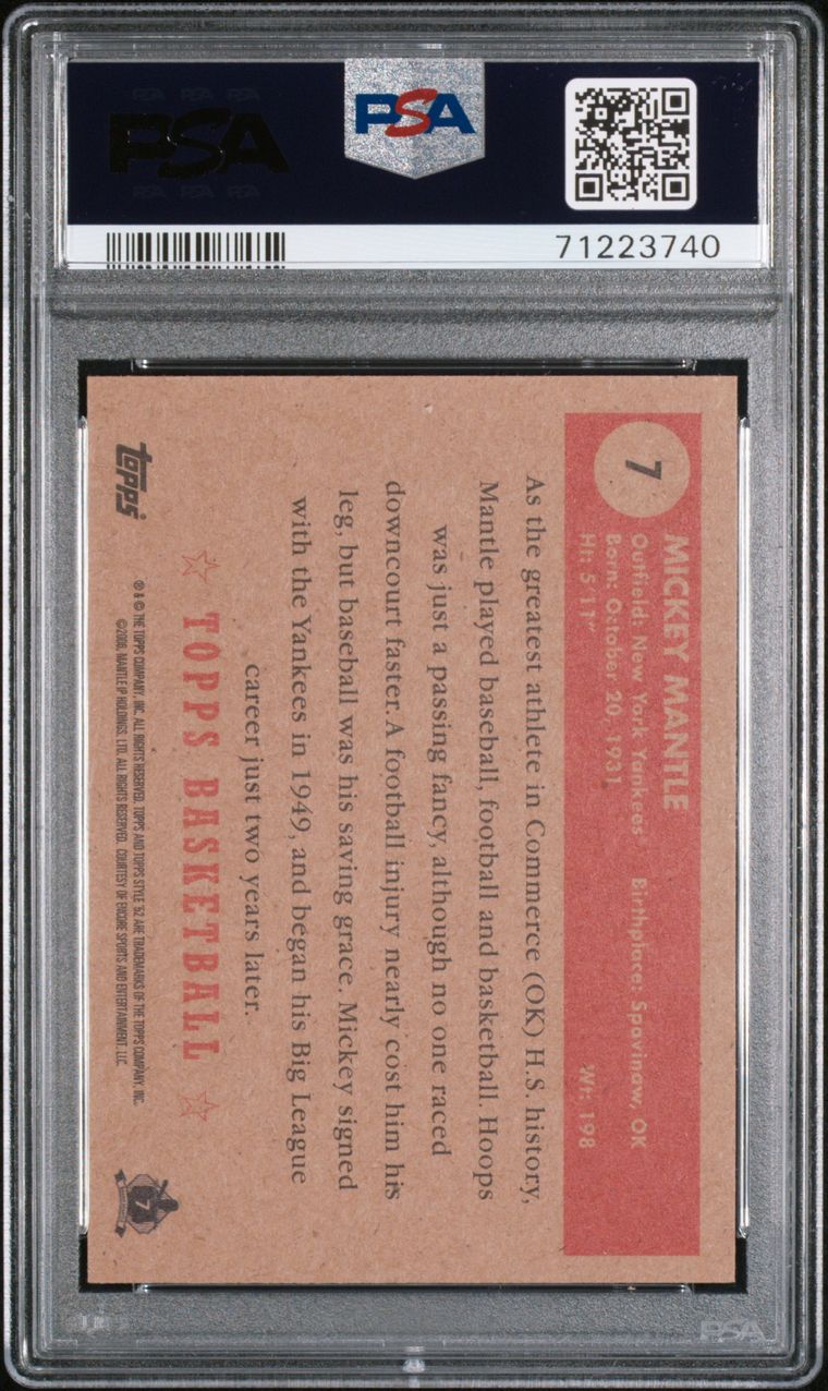 Mickey Mantle Gold Sparkle, Error Card, 2012 Topps #7, HOF, Yankees!