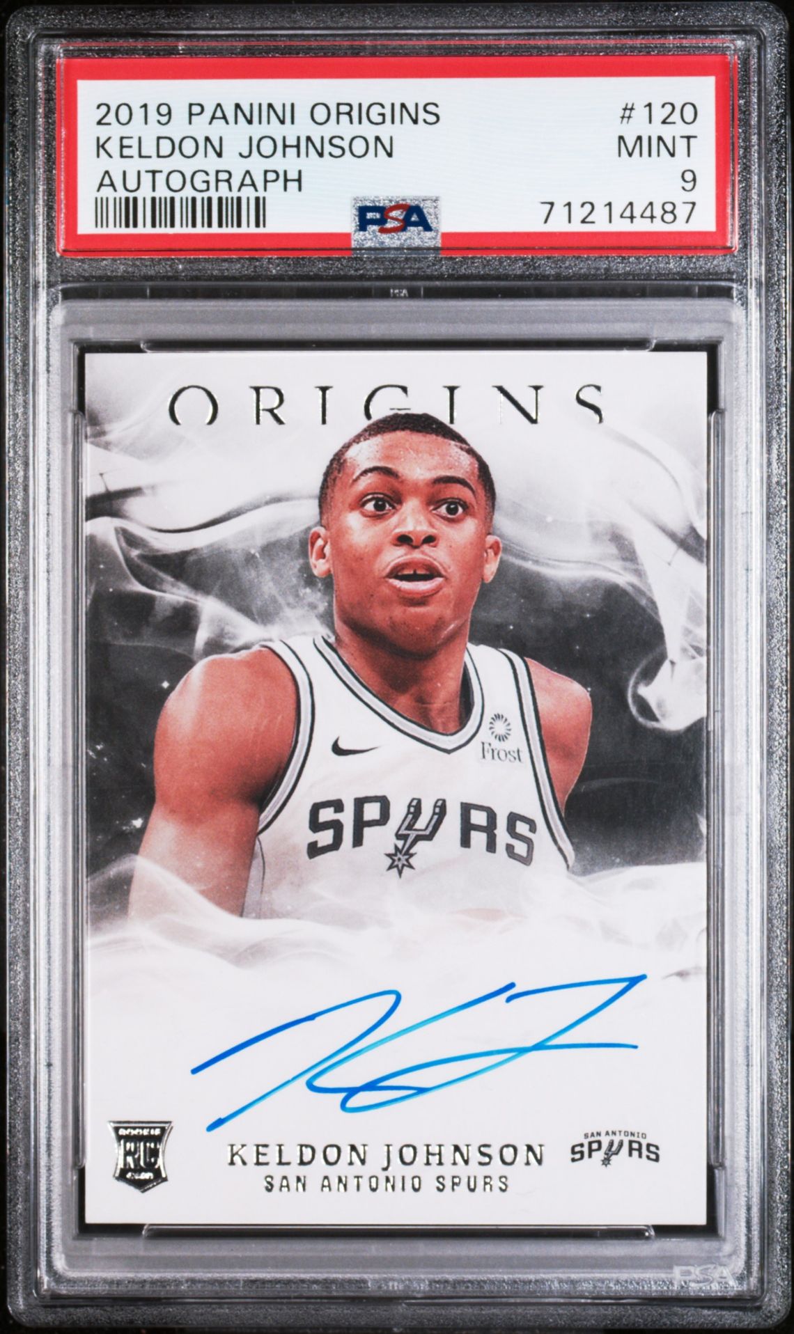 2019 Panini PANINI ORIGINS AUTOGRAPH #120 Keldon Johnson front