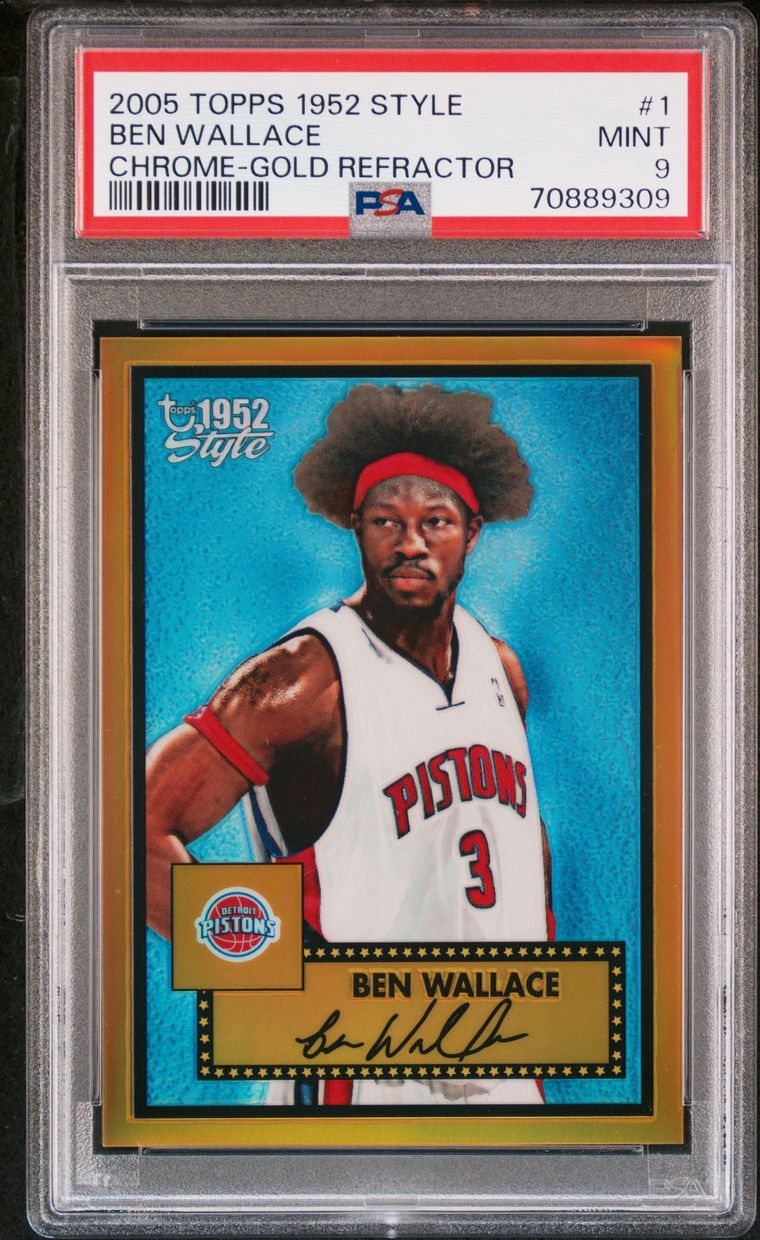 2005-06 Topps Style 1952 chrome gold refractor 09/25 Rasheed