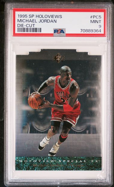 1995 Upper Deck SP Holoviews Die-Cut #PC5 Michael Jordan - PSA MINT 9 on  Goldin Auctions