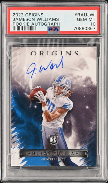 2022 Panini Origins Rookie Autographs #RAU-JWI Jameson Williams