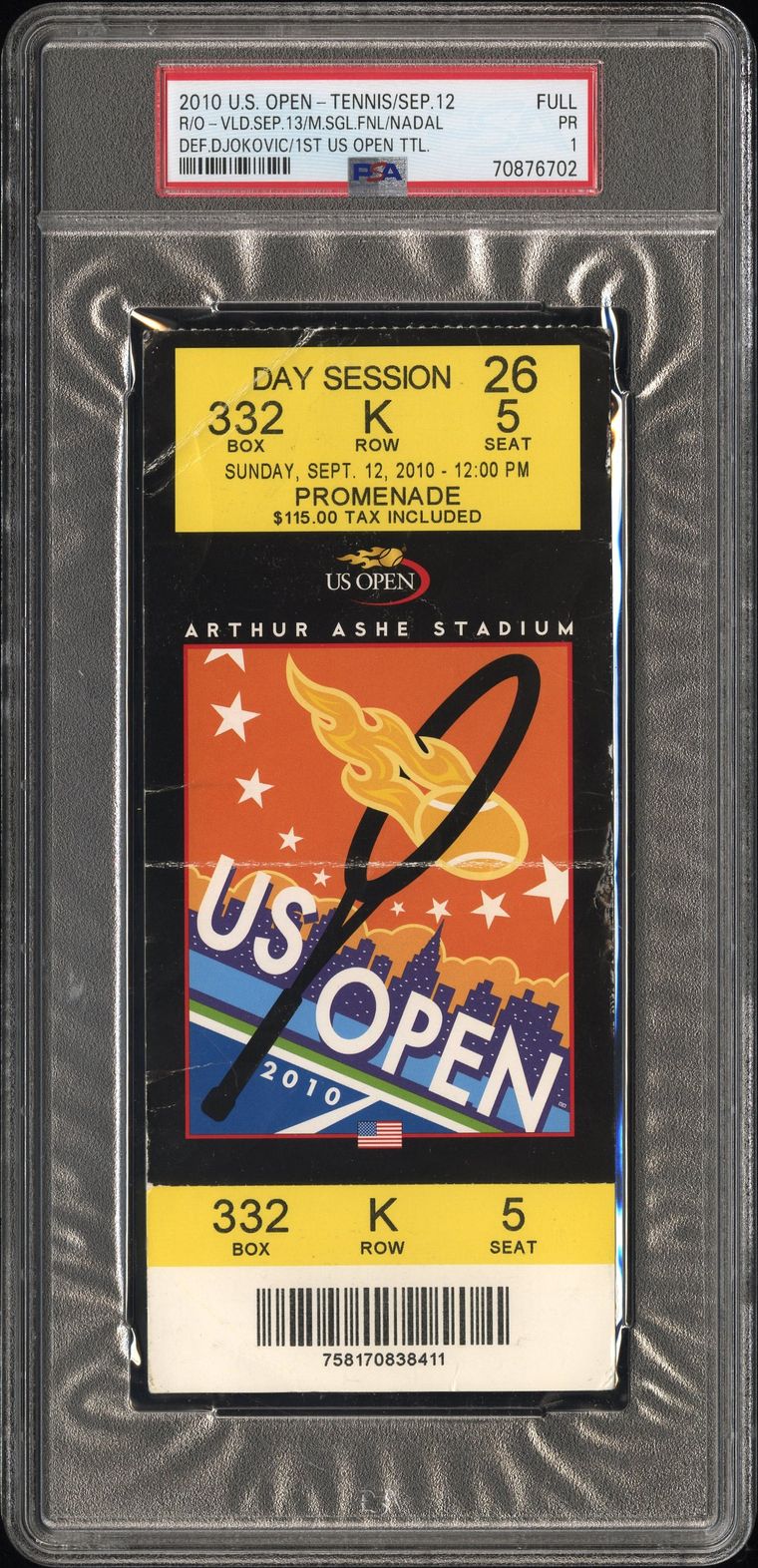 DEF.DJOKOVIC/1ST US OPEN TTL.