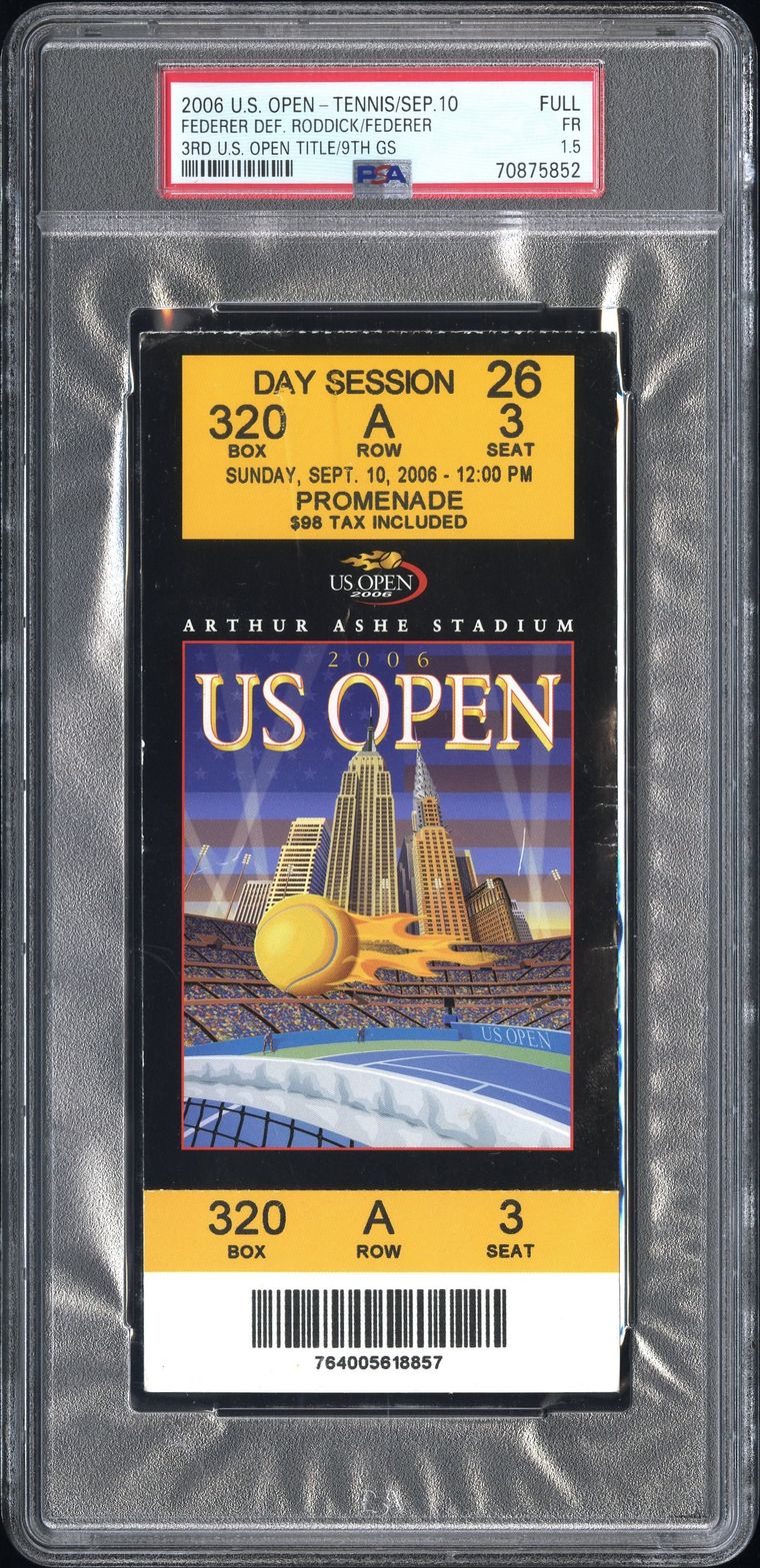 3RD U.S. OPEN TITLE/9TH GS