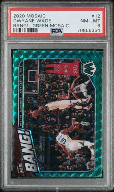 2020 Panini Mosaic Green #12 Dwyane Wade front