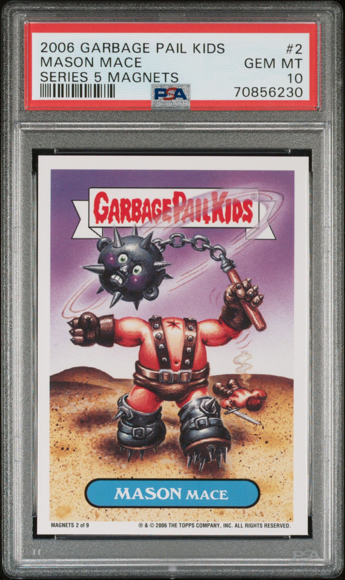 2006 Topps Garbage Pail Kids Series 5 Magnets #2 Mason Mace front