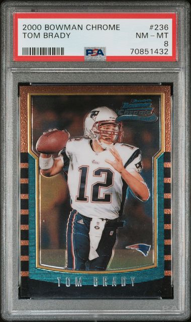 Tom Brady 2000 Bowman Chrome Rookie Card #236