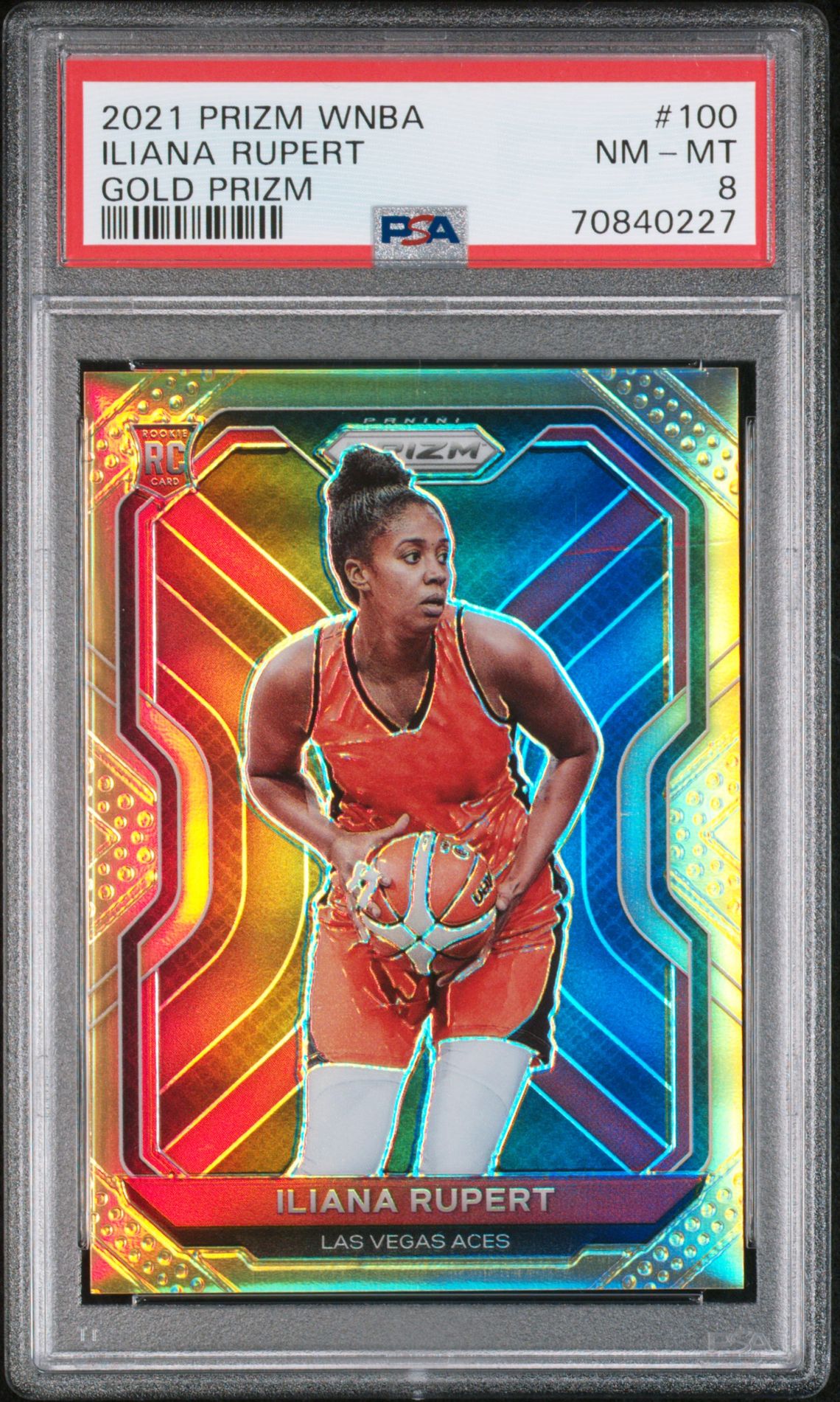 2021 Panini PANINI PRIZM WNBA GOLD PRIZM #100 Iliana Rupert front