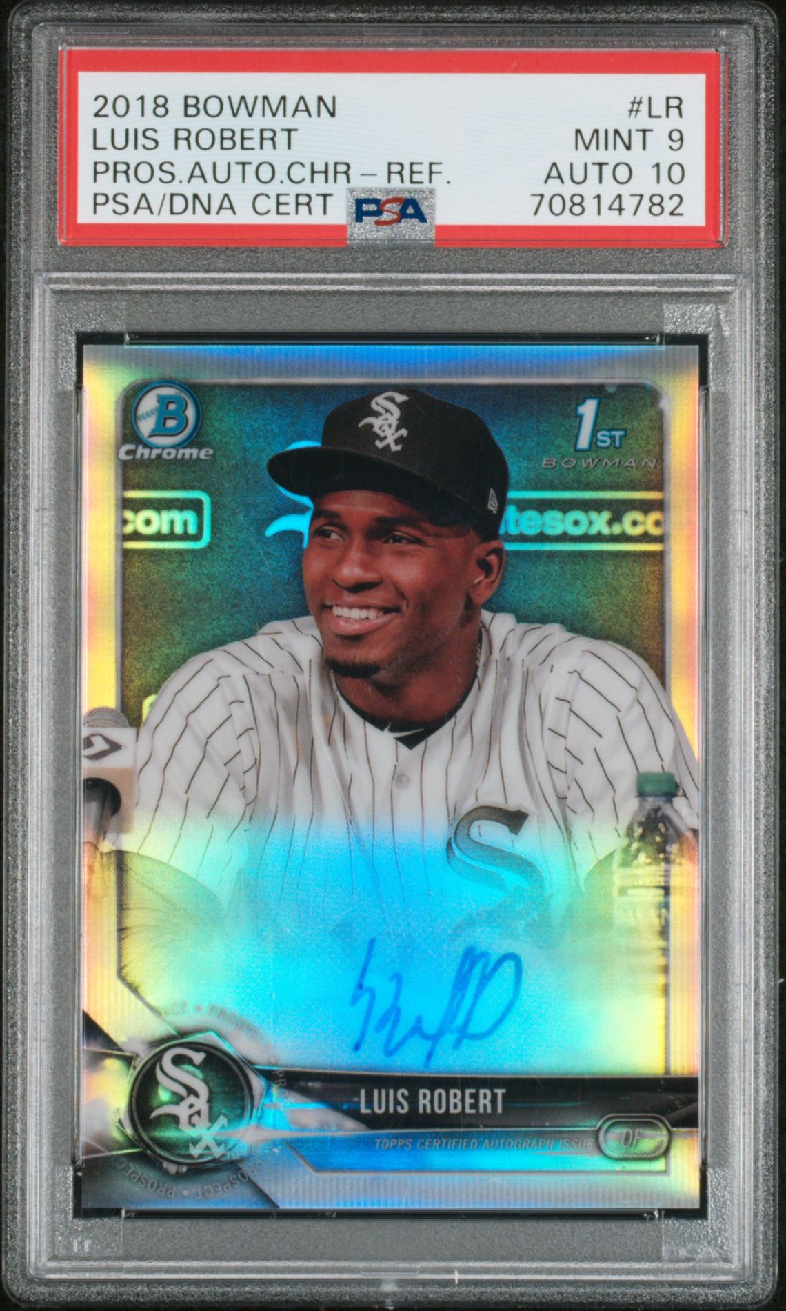2018 Bowman BOWMAN PROSPECT AUTOGRAPHS CHROME Refractor #LR Luis Robert front