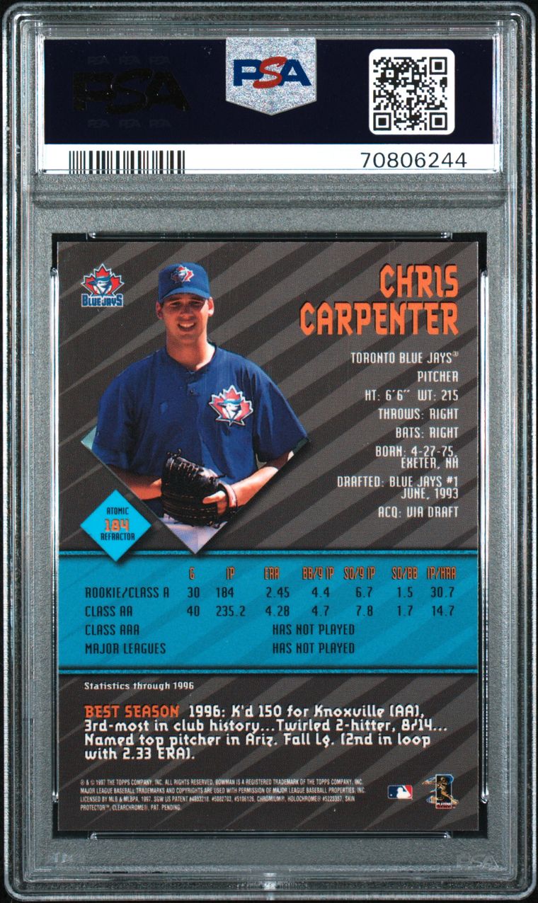 Baseball - Chris Carpenter Master Set: JT Dunn Collection Set Image Gallery