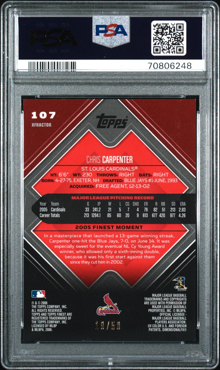 Baseball - Chris Carpenter Master Set: JT Dunn Collection Set Image Gallery