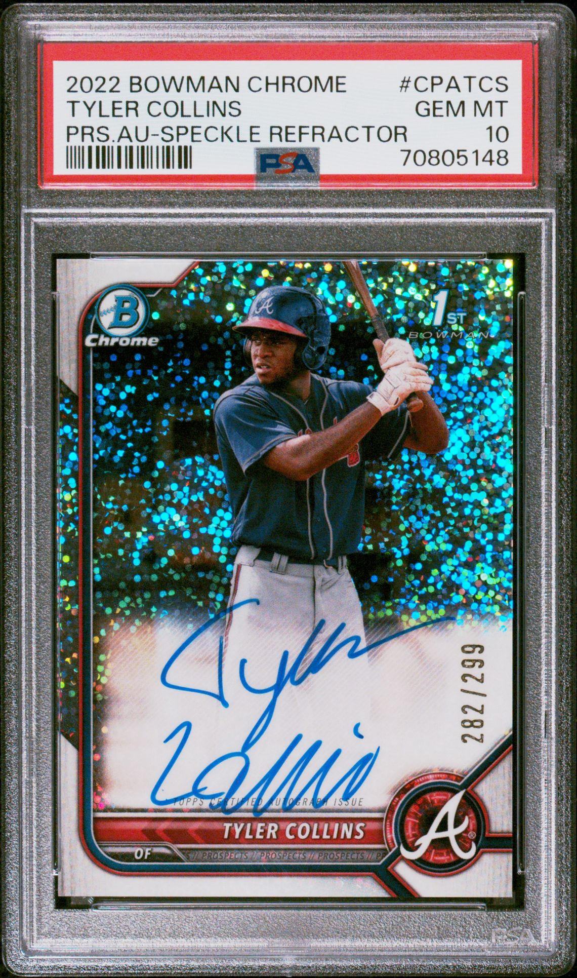 2022 Bowman Bowman Chrome Refractor Tyler Collins front