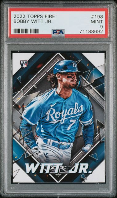 2022 Topps TOPPS FIRE #198 Bobby Witt Jr. front