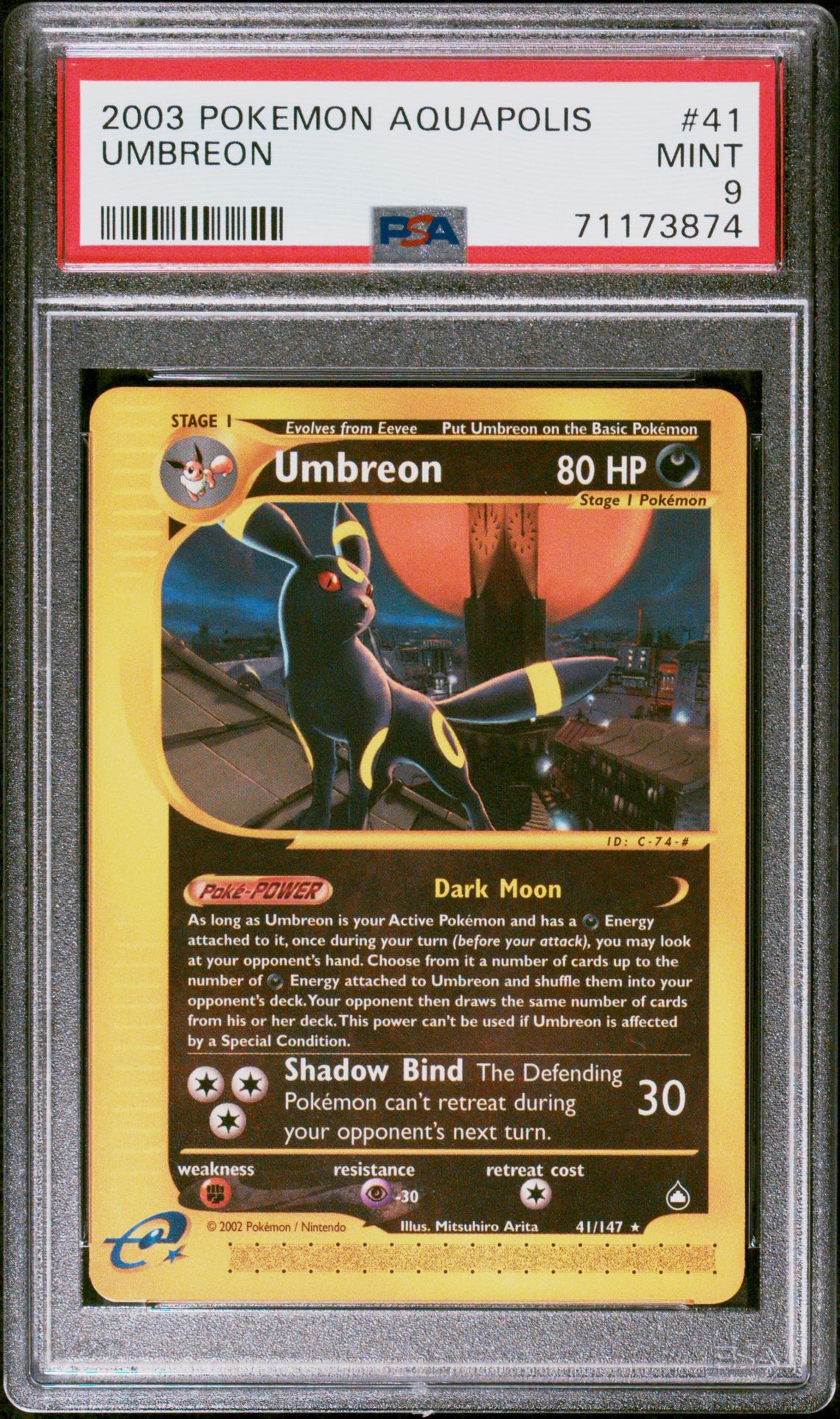 2003 Pokemon POKEMON AQUAPOLIS #41 Umbreon front