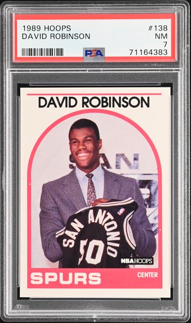 Sold at Auction: Pair of NM David Robinson Rookie Basketball Cards