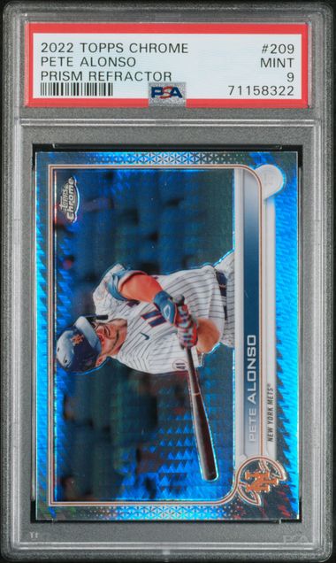 2022 Topps Topps Chrome Prism Refractor #209 Pete Alonso front