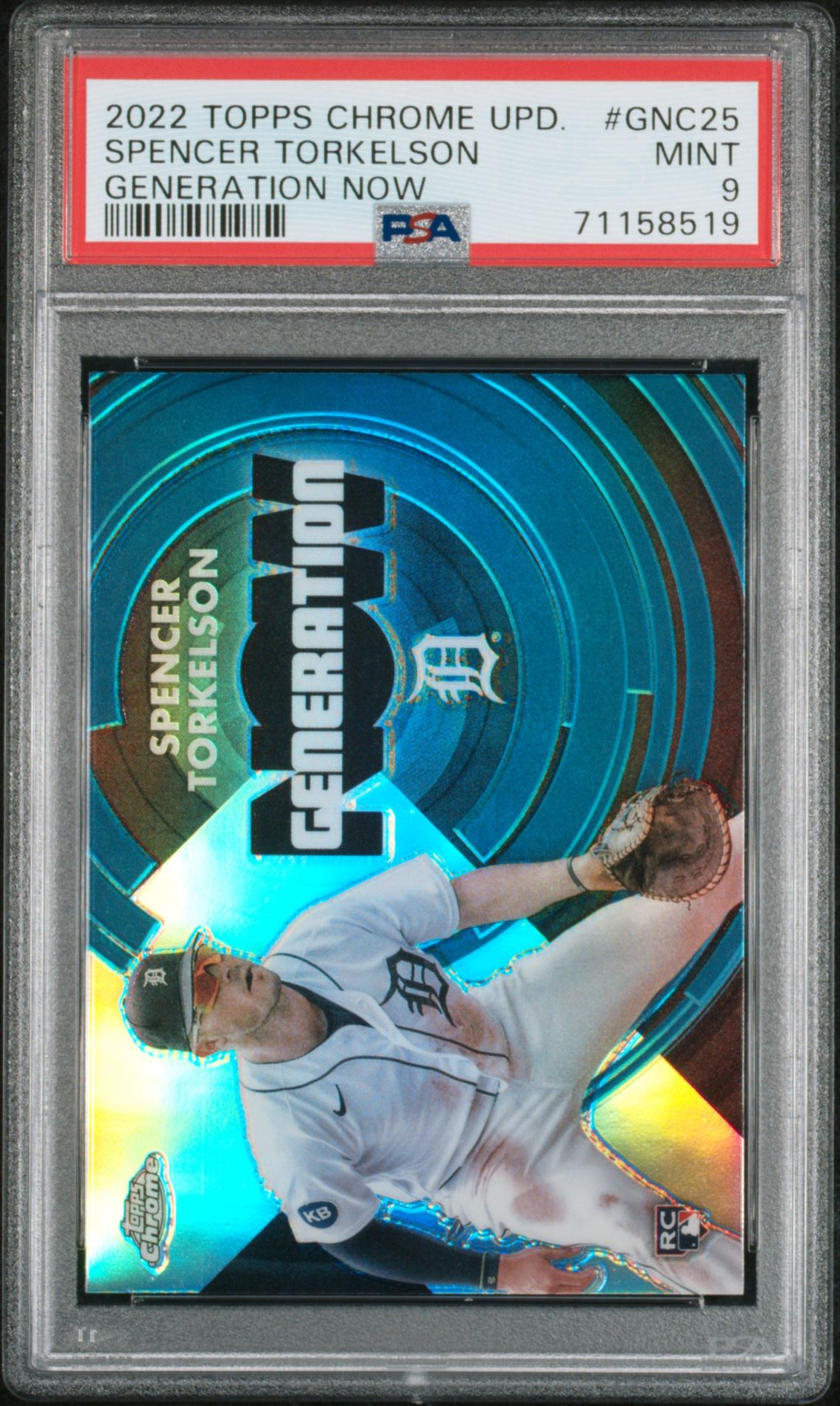 2022 Topps TOPPS CHROME UPDATE GENERATION NOW #GNC25 Spencer Torkelson front