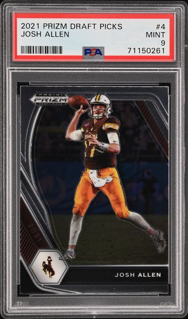 2021 Panini Prizm Draft Picks #4 Josh Allen – PSA MINT 9 on Goldin